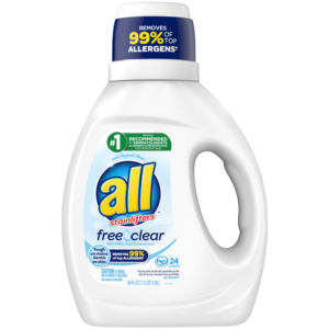 All Liquid Laundry Detergent, Free Clear, 36 oz