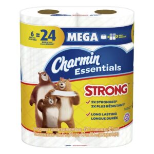 Charmin Essentials Strong Toilet Paper 6 Mega Rolls