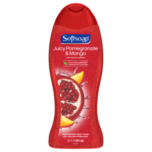 Softsoap Moisturizing Body Wash, Juicy Pomegranate and Mango, 20 Oz