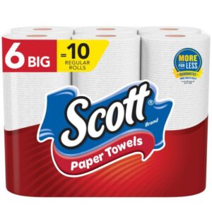 Scott Paper Towels, Choose-A-Sheet - 6 Big Rolls