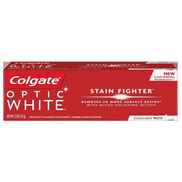 colgate optic white clean mint paste toothpaste,  4.2 oz