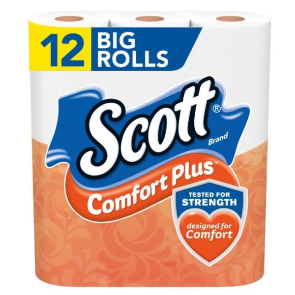 Scott ComfortPlus Big Roll Toilet Paper Bath Tissue 12 rolls
