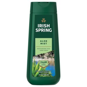 Irish Spring Men's Body Wash Shower Gel, Aloe Vera - 20 fluid ounce